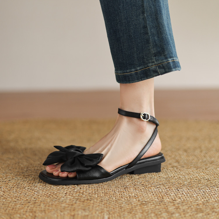 Women's Open Toe Low Chunky Heel Sandals Summer 2025 - Style o.html - Image 5