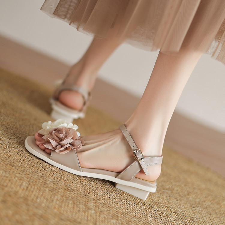 Women's Open Toe Low Chunky Heel Sandals Summer 2025 - Style s.html - Image 4