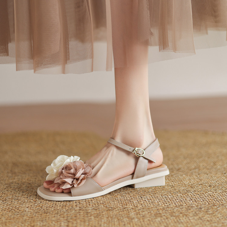 Women's Open Toe Low Chunky Heel Sandals Summer 2025 - Style s.html - Image 5