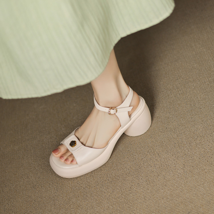 Women's Open Toe Block Heel Sandals Summer 2025 - Style m.html - Image 4